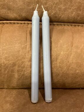 Light Blue Taper Candles